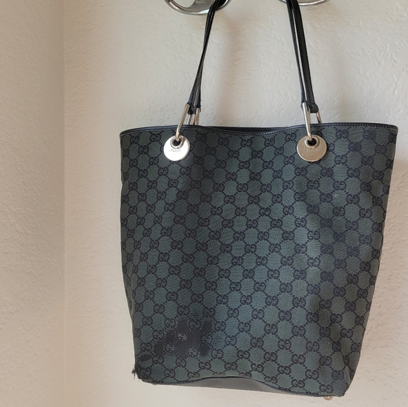 Gucci Vintage Shopping Tote Bag Monogram Flawed - Picture 1 of 16